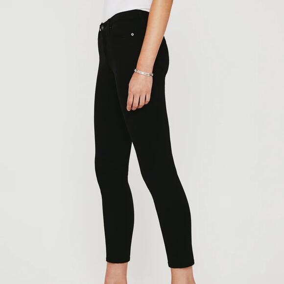 AG Adriano Goldschmied Prima Crop Cigarette Pants Black Size 29 NWT - Picture 12 of 12